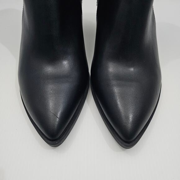 Jeffrey Campbell Duncann Ankle Bootie Womens 10 Black Pointed Toe Heeled Chic - Picture 6 of 15